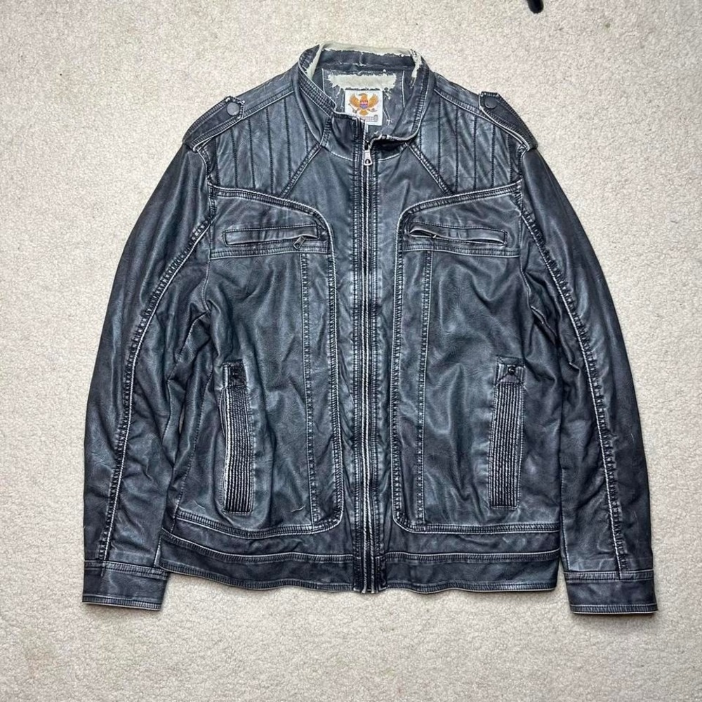 Vintage Biker Leather Jacket